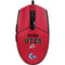 University of Utah Utes Text on Red G203 Prodigy RGB Wired Gaming Mouse Skin